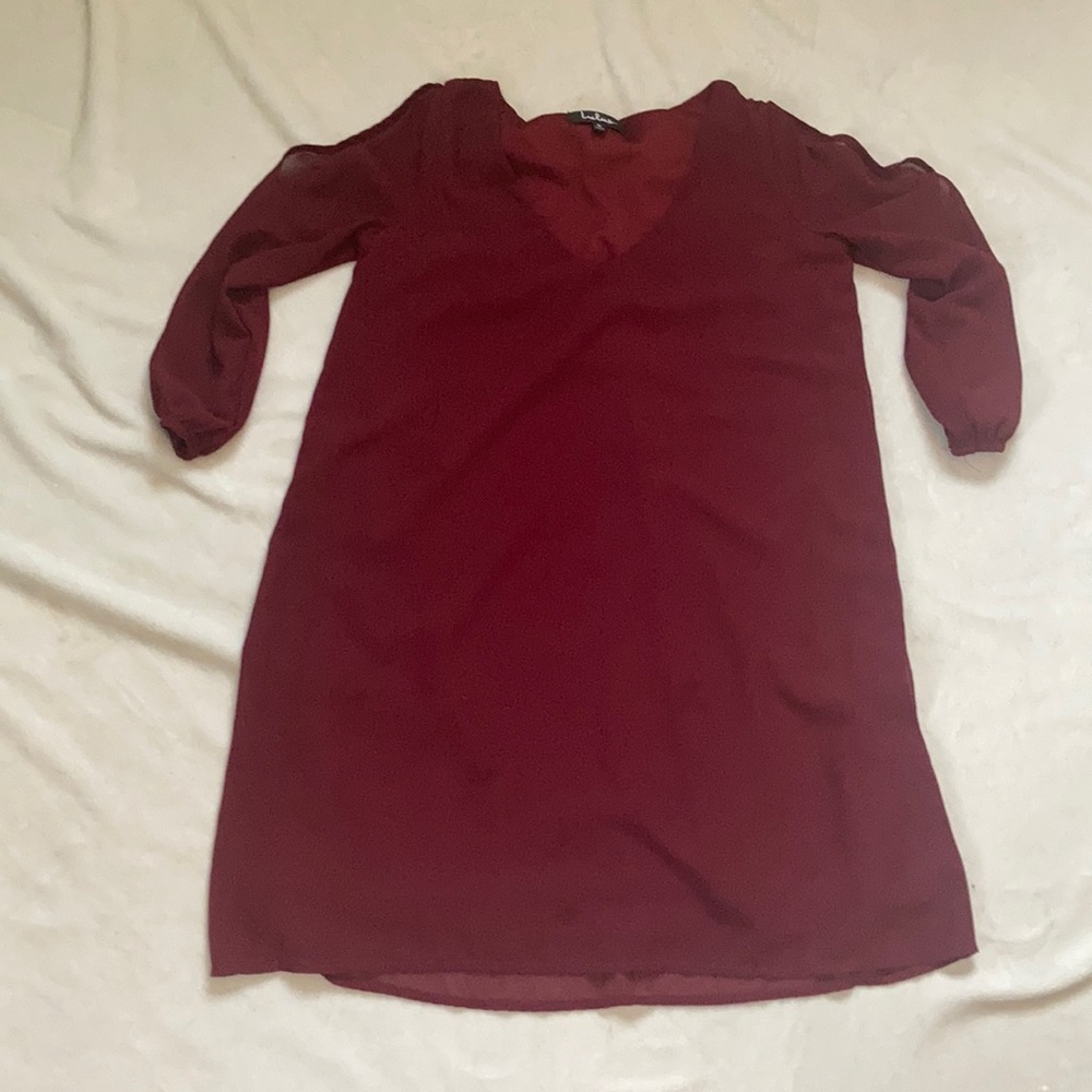Lulu’s Burgundy shift dress